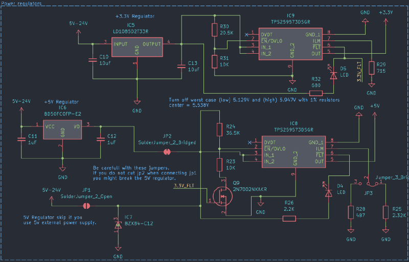 power regulators and protection devices